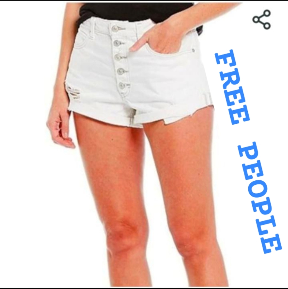 NWT FREE PEOPLE  ROMEO ROLLED CUT OFF SHORT SIZE 27